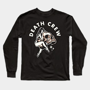 rock skull terror - death crew Long Sleeve T-Shirt